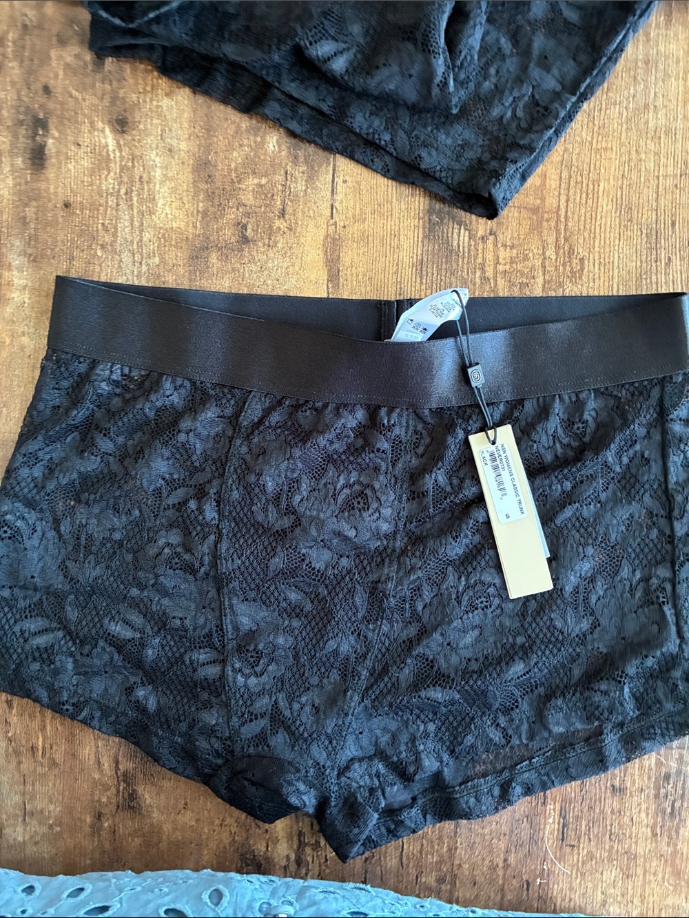 Cosabella Black Lace Women's Boyshorts - Intimates Classic Trunk S small NWT